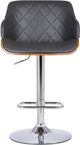Armen Living Toby Chrome/Gray Adjustable Height Stool-2