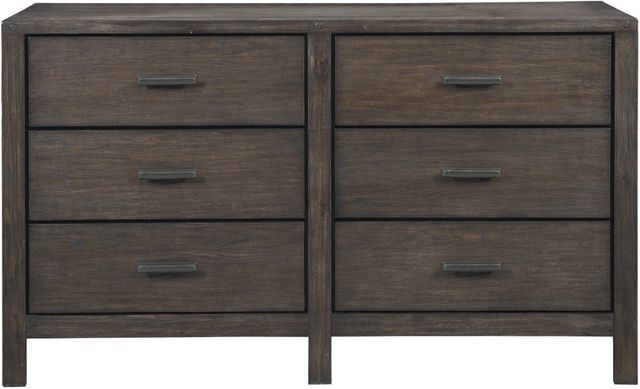 Millennium® Dellbeck 6-Piece Dark Brown Queen Storage Panel Bed Set-2