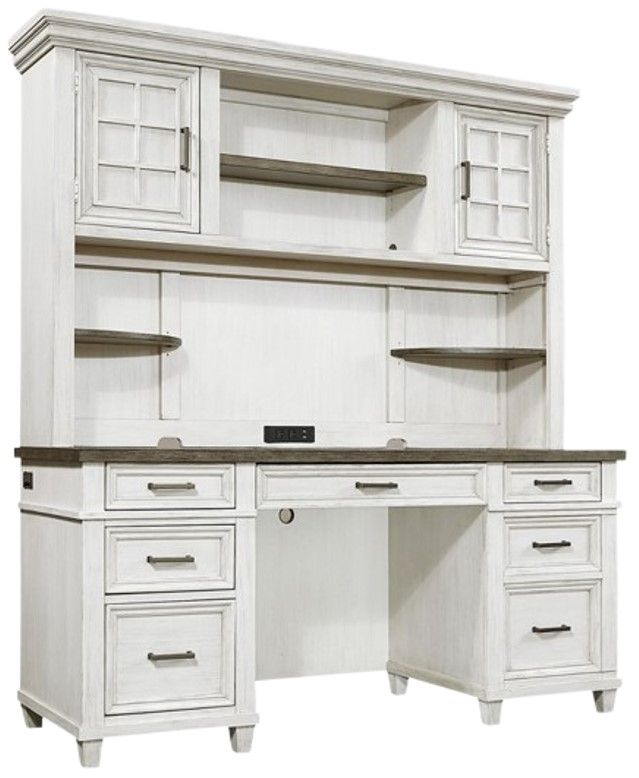 aspenhome® Caraway Aged Ivory Credenza Desk-0