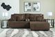 Signature Design by Ashley® Top Tier 3-Piece Chocolate Right-Arm Facing Manual Reclining Sectional Sofa and Chaise-1