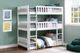 Mazin Furniture Galen White Twin Triple Bunk Bed-2