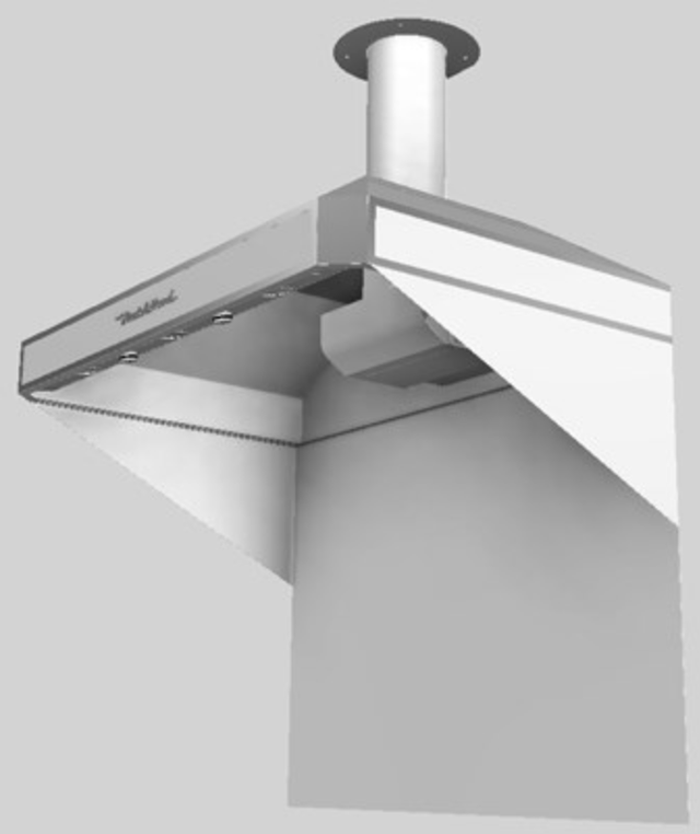 Vent-A-Hood® A Series 42" White Retro Style Wall Mounted Range Hood-2