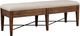 Magnussen Home® Bay Creek Baja Fog/Toasted Nutmeg Upholstered Bench-0