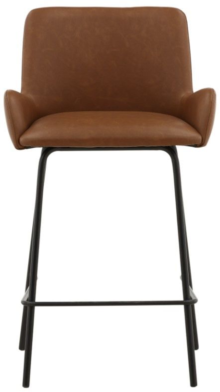 Dovetail Furniture Zamar 2-Piece Saddle Counter Stool Set-1