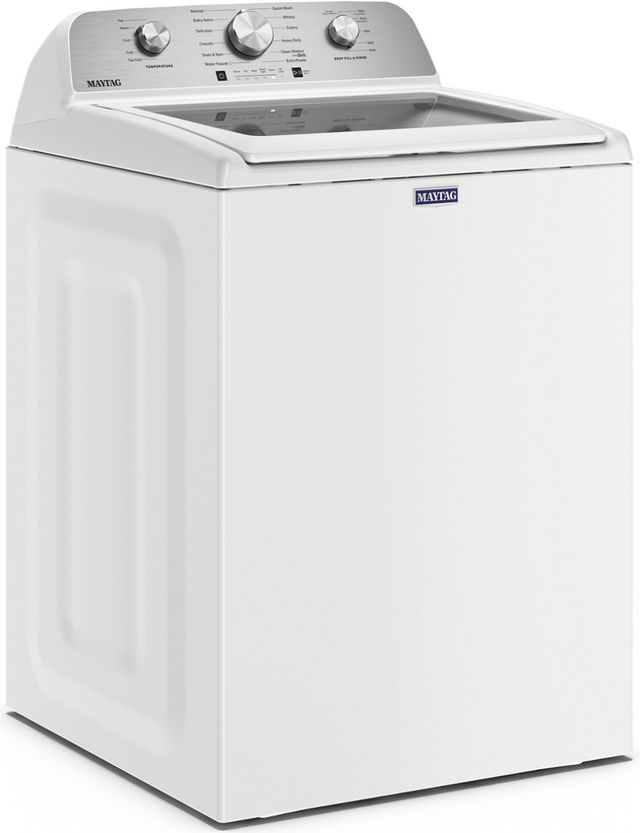 Maytag® 4.7 Cu. Ft. White Agitator Top Load Washer with Extra Power Cycle-2