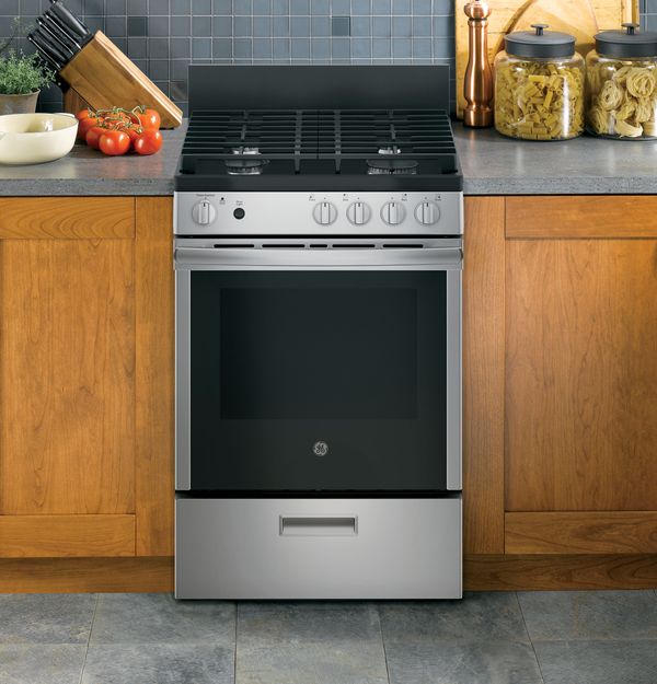GE 24" Stainless Steel Freestanding Gas Range