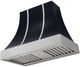 AGA Cascade 36" Gloss Black Wall Mounted Range Hood  with Brushed Nickel Trim-0