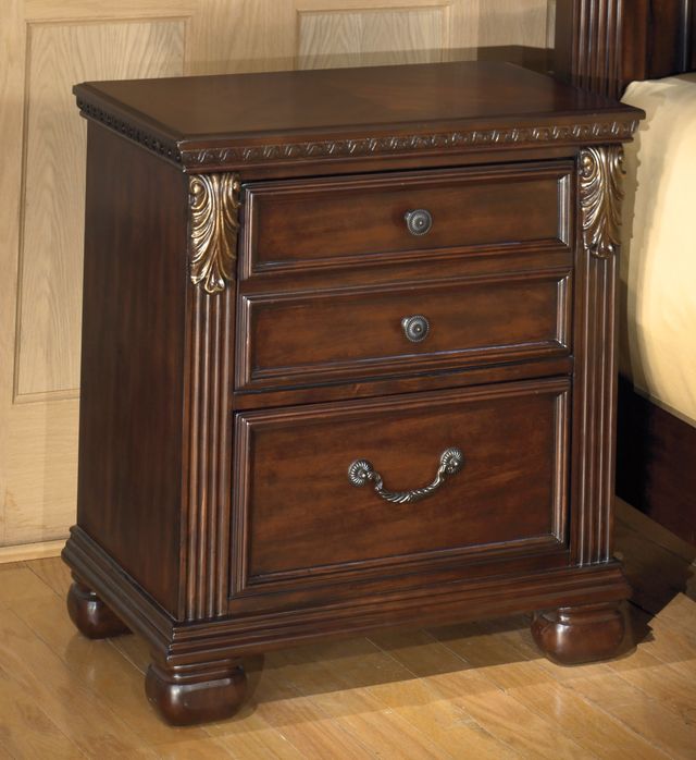 Signature Design by Ashley® Leahlyn Warm Brown Nightstand-1