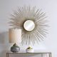 Uttermost® Golden Rays Gold Round Wall Mirror-1