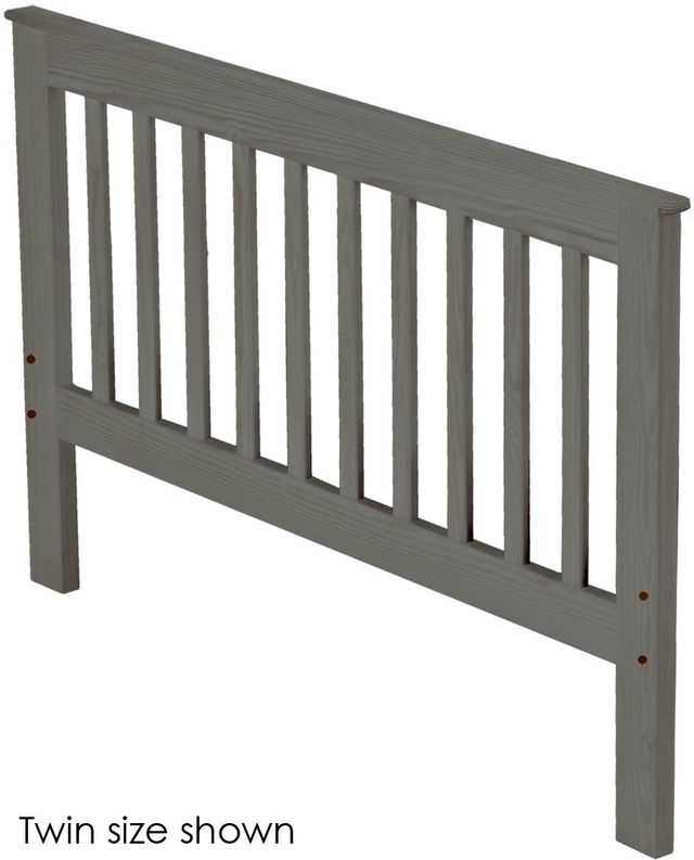 Crate Designs™ Furniture Graphite Queen Mission Style Headboard-0