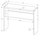 Monarch Specialties Inc. Grey Cement 44"L Tempered Glass Base Accent Table-3