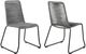 Armen Living Shasta Outdoor Grey Stackable Dining Chair-2