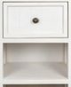 StyleCraft Eggshell 1-Drawer Side Table with Two Shelves-1