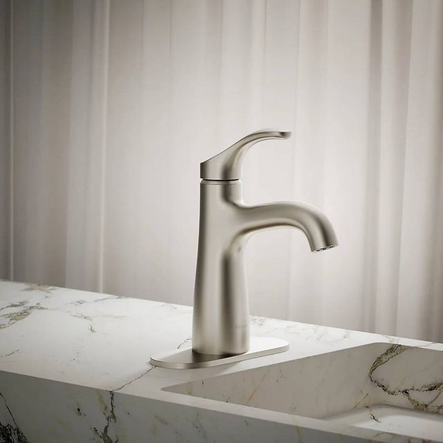 KOHLER® Simplice® Vibrant Brushed Nickel 1.0 GPM Single-Handle Bathroom Sink Faucet-3