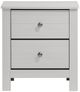 Elements International Sami White Youth Nightstand-1