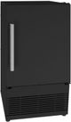 U-Line® 15" 25 lb. Black Built-in Crescent Ice Maker-0
