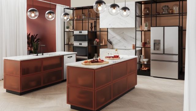 Glass Door Refrigerator in Modern Kitchens Glass Door Refrigerator in Modern Kitchens
