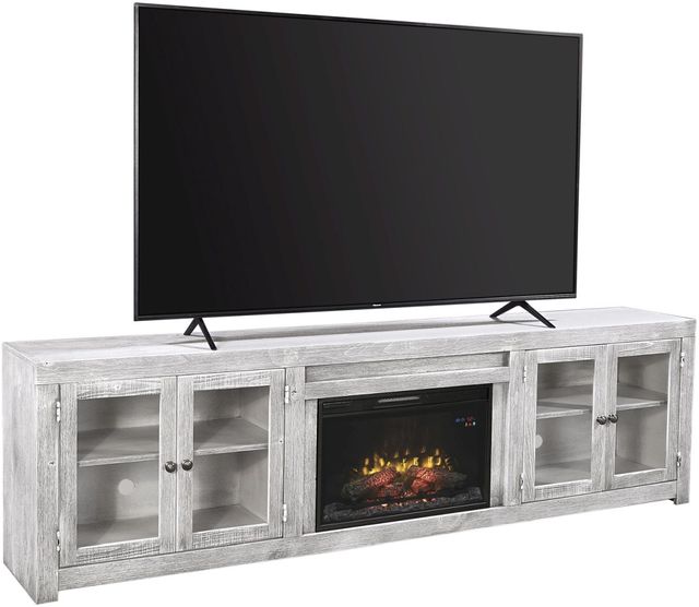 aspenhome® Avery Loft Limestone 97" Fireplace Console-0