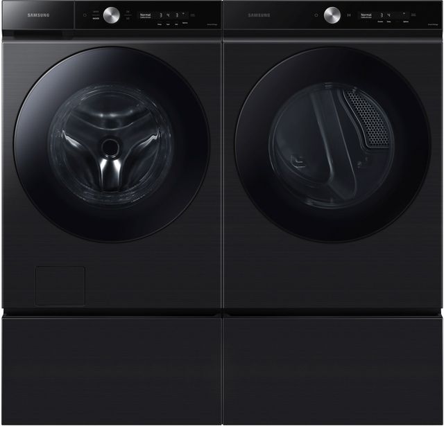 Samsung Bespoke 27" W x 15" H Brushed Black Laundry Pedestal-2