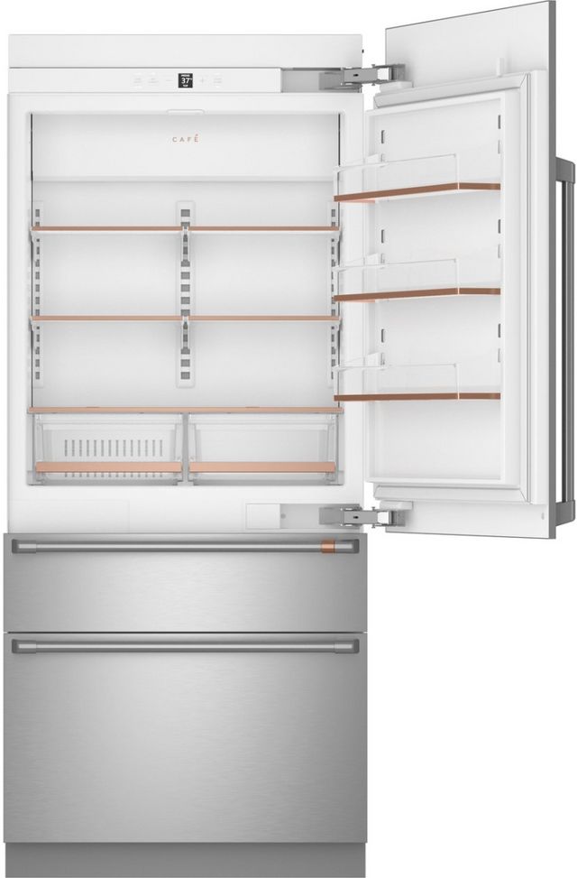 Café™ 36 in.  20.2 Cu. Ft. Stainless Steel Built In Bottom Freezer Refrigerator-5