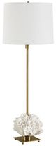 Uttermost® Caronia Ivory Buffet Lamp with Antique Brass Accent-2