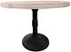Nest Home Collections Sadie White Wash Round Counter Table with Iron Base-0