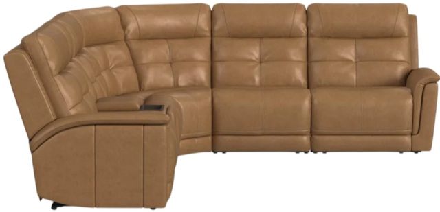 Flexsteel® Ranger Oakridge Leather Power Reclining Sectional with Custom Layout Options-4