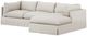 Four Hands Habitat 2-Piece Right-Arm Facing 115" Slipcover Chaise Sectional-0
