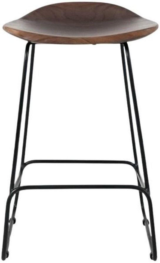 Jofran Inc. Nature's Edge Black/Slate Backless Counter Stool-2