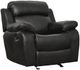 Homelegance® Marille Black Manual Glider Reclining Chair-0
