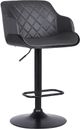 Armen Living Toby Black Adjustable Stool-0