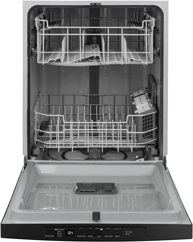 GE® 24" Black Built In Dishwasher-1