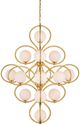 Currey & Company Storrs Gold/White Chandelier-1