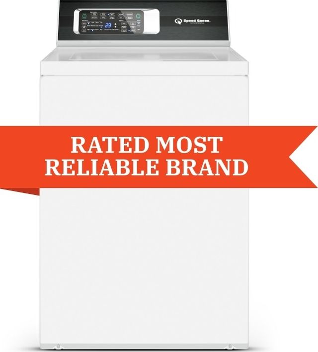 Speed Queen® White Top Load Washer & Electric Dryer Laundry Pair-3