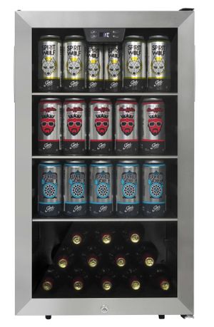 front view of the Danby® 4.5 Cu. Ft. Stainless Steel Beverage Center