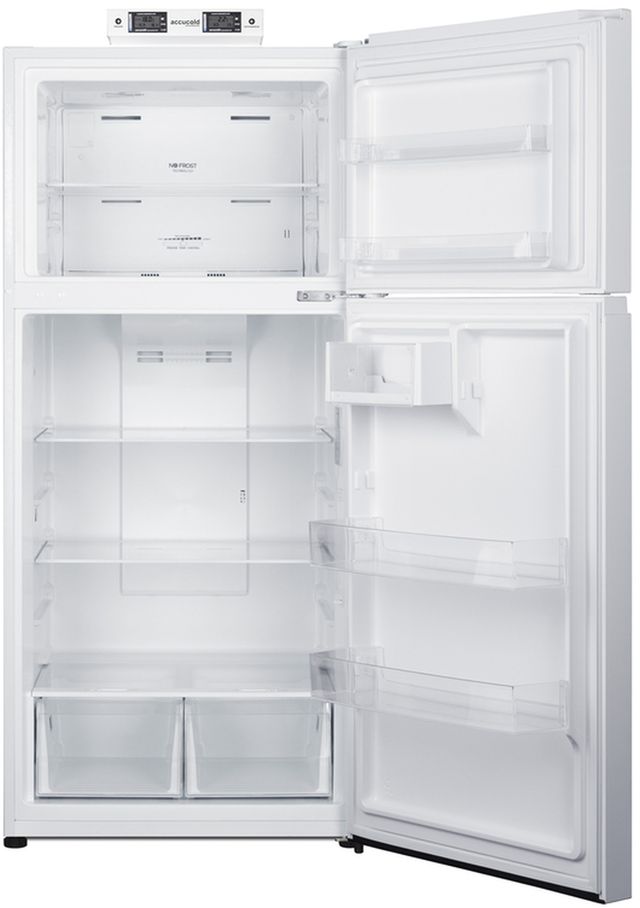 Summit® 30" 18 Cu. Ft. White Freestanding Top Freezer Refrigerator-1