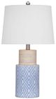 Bassett Mirror Sands Blue/White Table Lamp-0