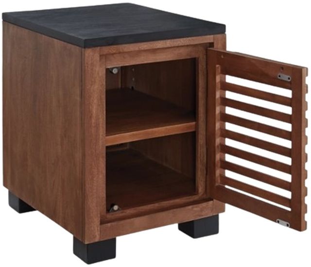 Signature Design by Ashley® Kallari Black/Warm Brown Chair Side End Table-2