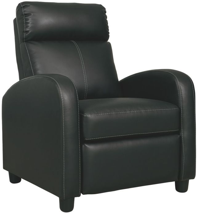 Signature Design by Ashley® Declo Black Low Leg Recliner-0