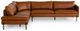 VIG Furniture Divani Casa Sherry 2-Piece Cognac Leather Left-Arm Facing Sofa Sectional and Chaise-0