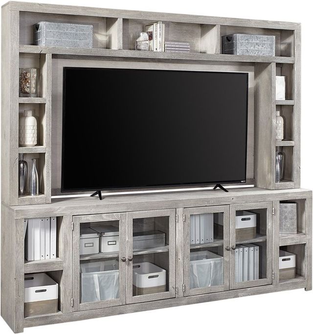 aspenhome® Avery Loft Limestone 97" Console and Hutch-0