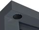 Coaster® Mallory Gray High Gloss TV Stand Fireplace Console-4