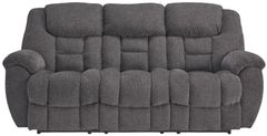 Signature Design by Ashley® Foreside Charcoal Manual Reclining Sofa