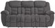 Signature Design by Ashley® Foreside Charcoal Manual Reclining Sofa-1