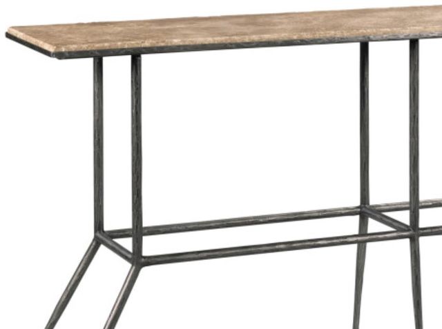 Kincaid® Sorrento-Acquisitions Beige Top Sofa Table with Black Base-1