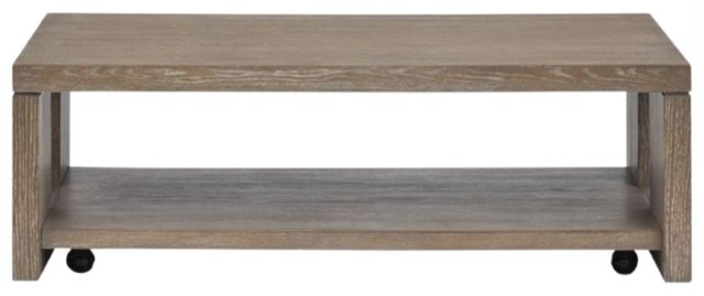 Magnussen Home® Conway Spiced Brown Rectangular Cocktail Table with Casters-1