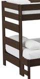 Elements International Cali Kids Brown Twin Over Full Bunk Bed-1