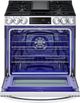 LG 30" PrintProof™ Stainless Steel Slide In Gas Range-3