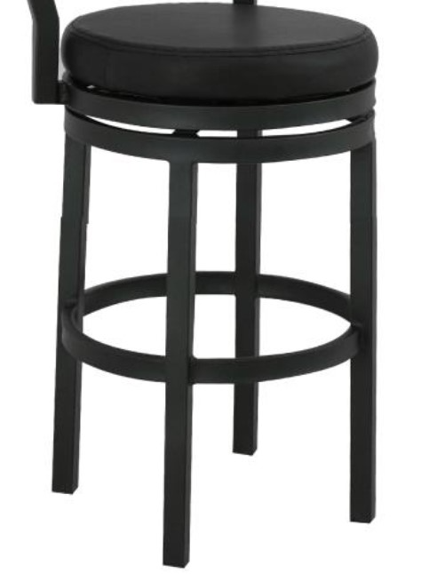 International Furniture Direct Gray II Black/Blacksmithing Black