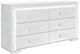 Global Furniture USA Naomi Silver Dresser with LED-0
